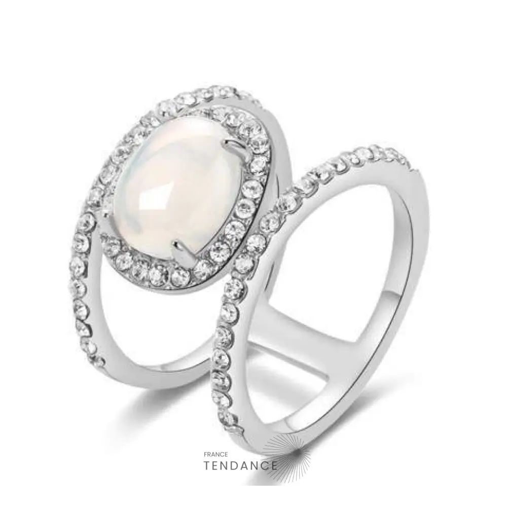 Bague De Guérison Naturelle En Pierre Lune | France-Tendance