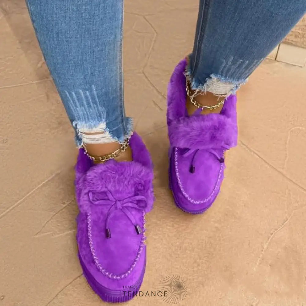 Chaussures Casual à Fourrure | France-Tendance