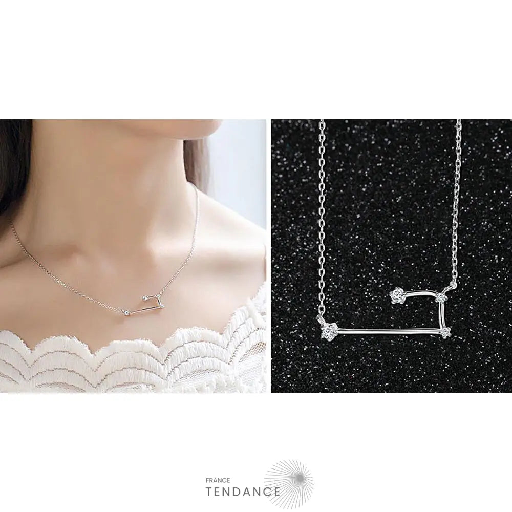 Collier Constellation Du Zodiaque En Argent |