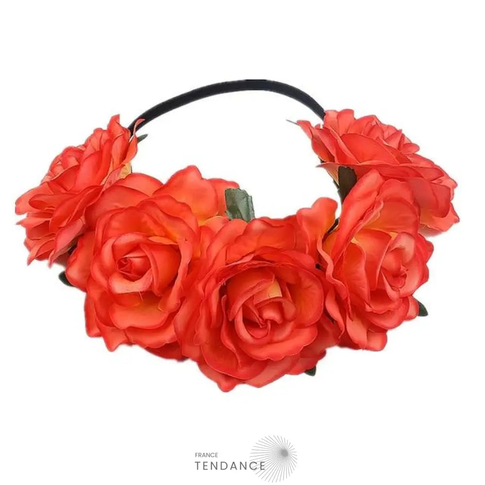 Couronne De Fleurs Fausse Orange | France-Tendance
