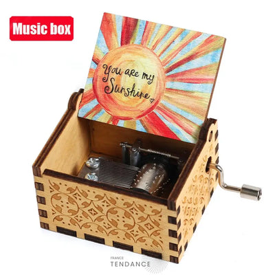 Boîtes à Musique En Bois Naturel | Cinéma Mangas Jeux Vidéos