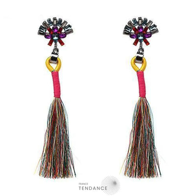 Boucles D’oreilles Boho à Franges | France-Tendance