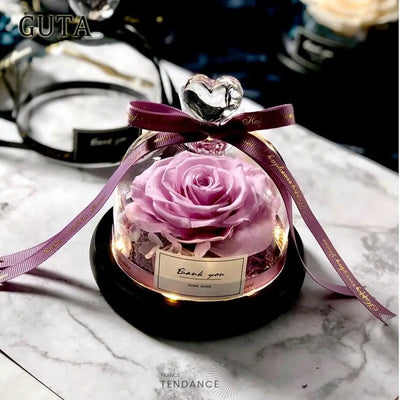 Bouton De Rose éternelle Sous Verre - Best Seller |