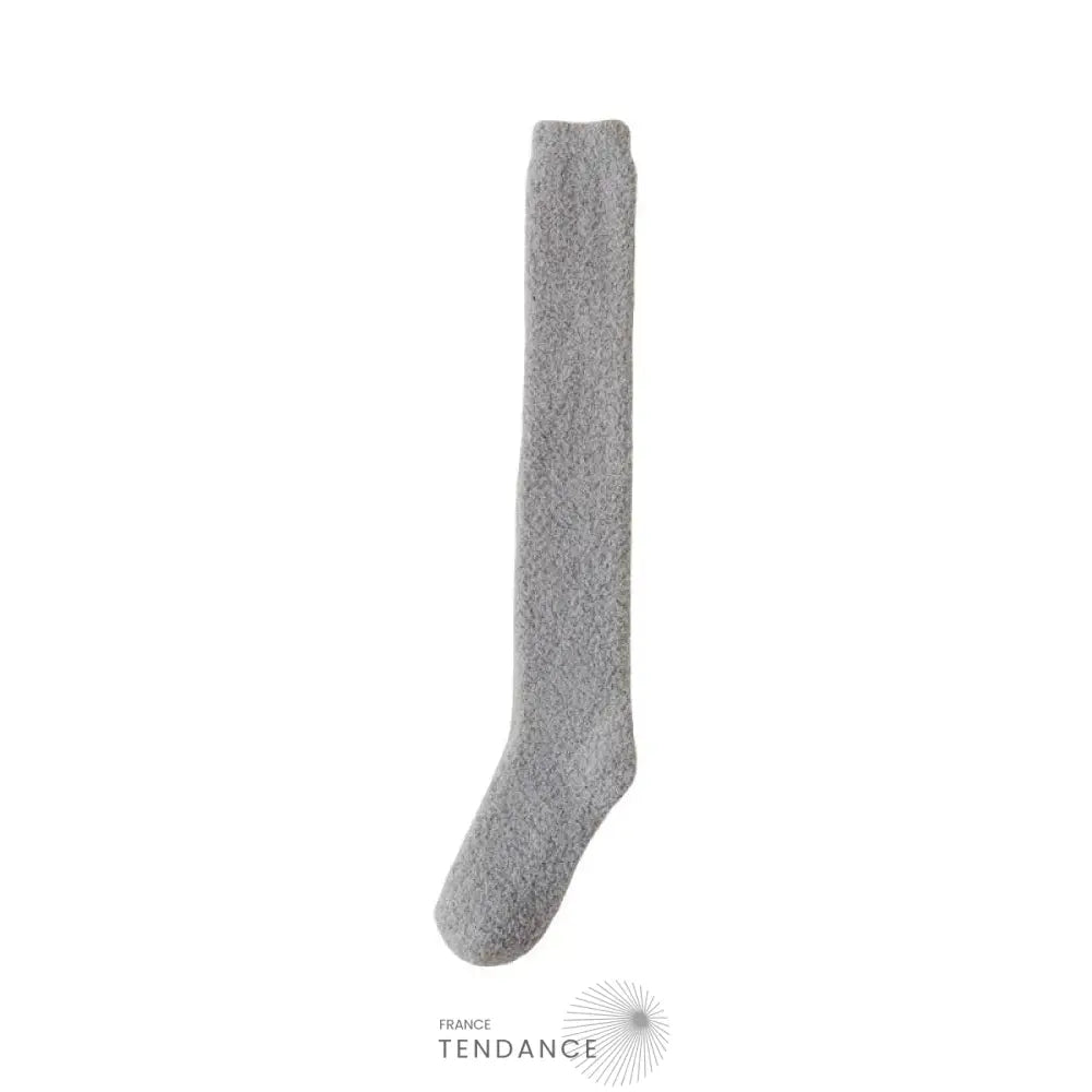 Chaussettes Montantes Chaudes & Sexy En Éponge Gris / 35-42 Chaussettes-Femme