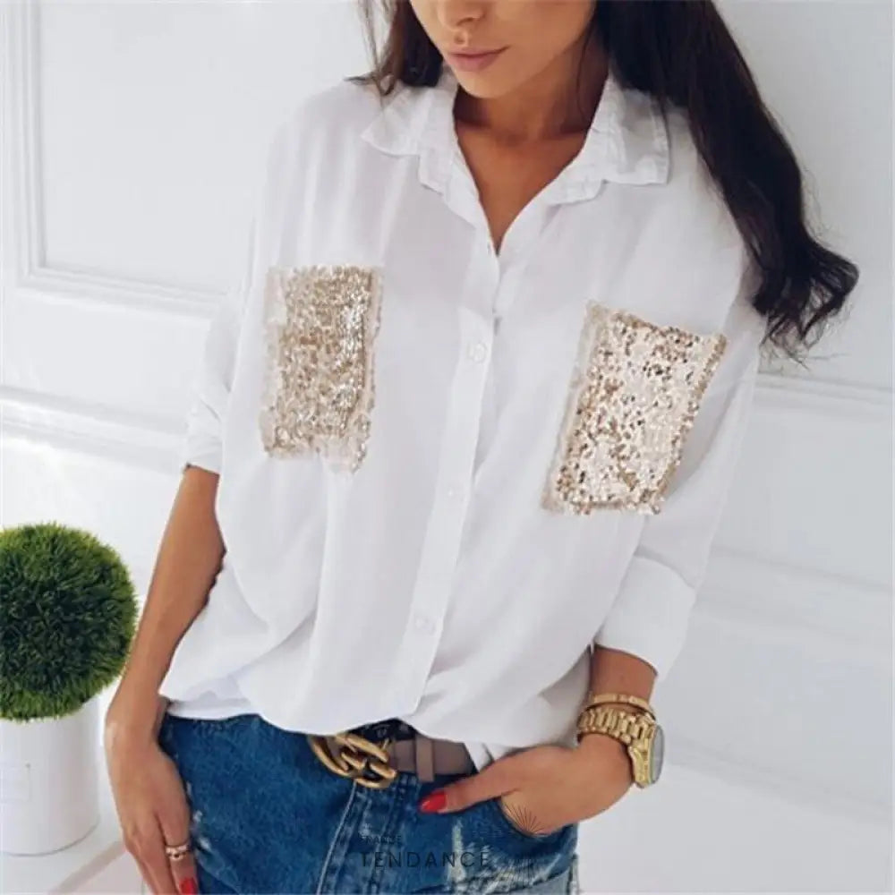 Chemisier Tendance Sequins | France-Tendance