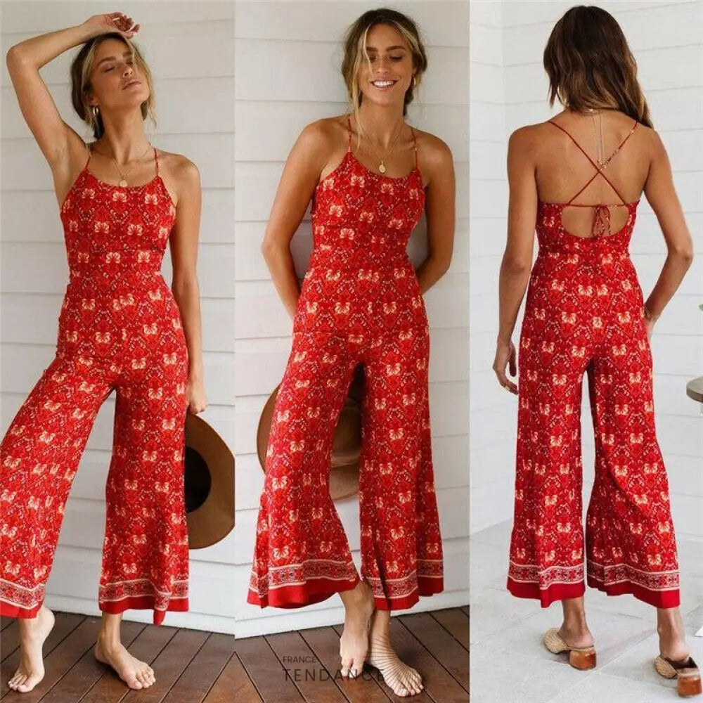 Combinaison Bohème Fleurie | France-Tendance