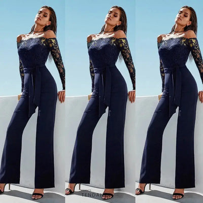 Combinaison élégante en dentelle Noire / S ENSEMBLE FEMME