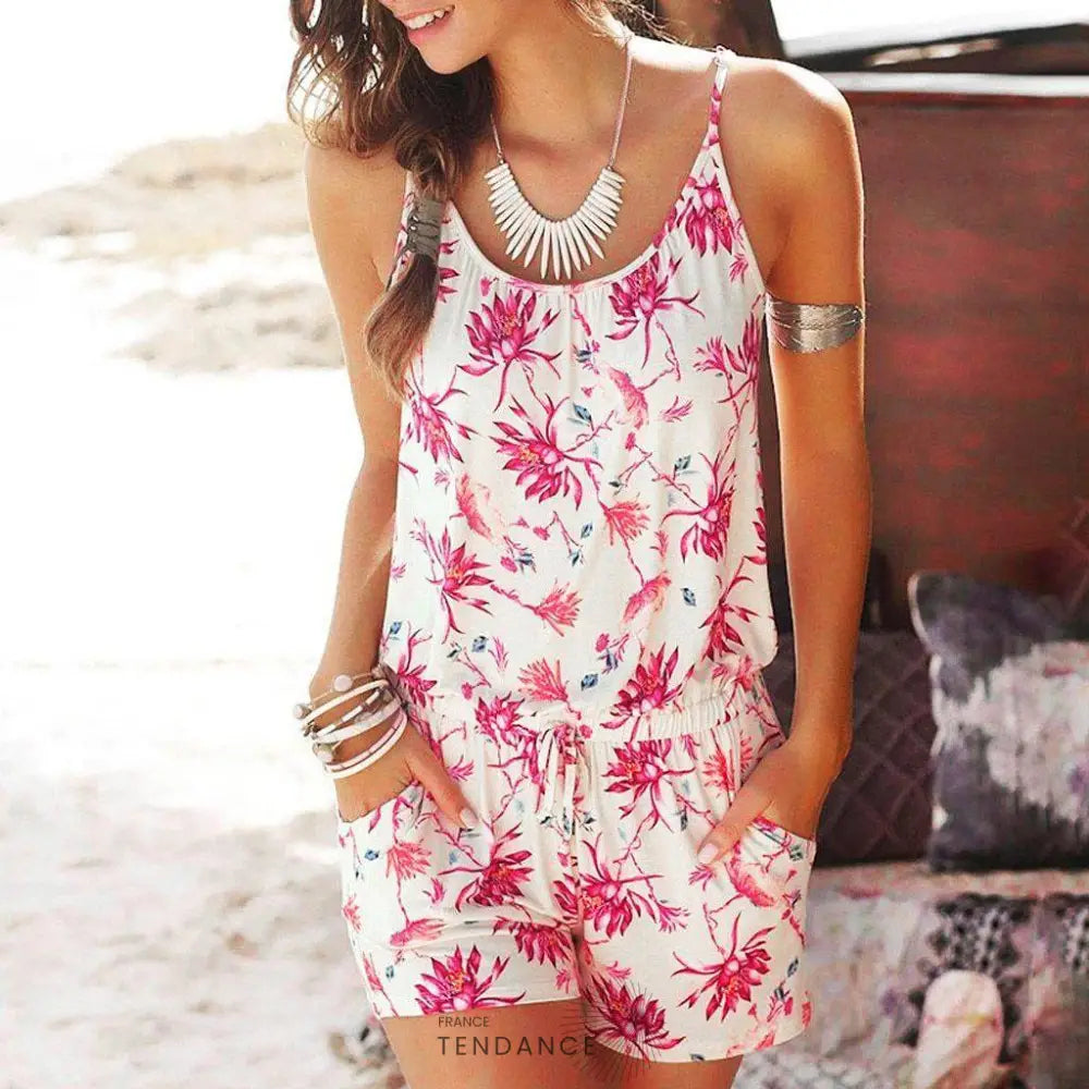 Combishort Floral Léger | France-Tendance