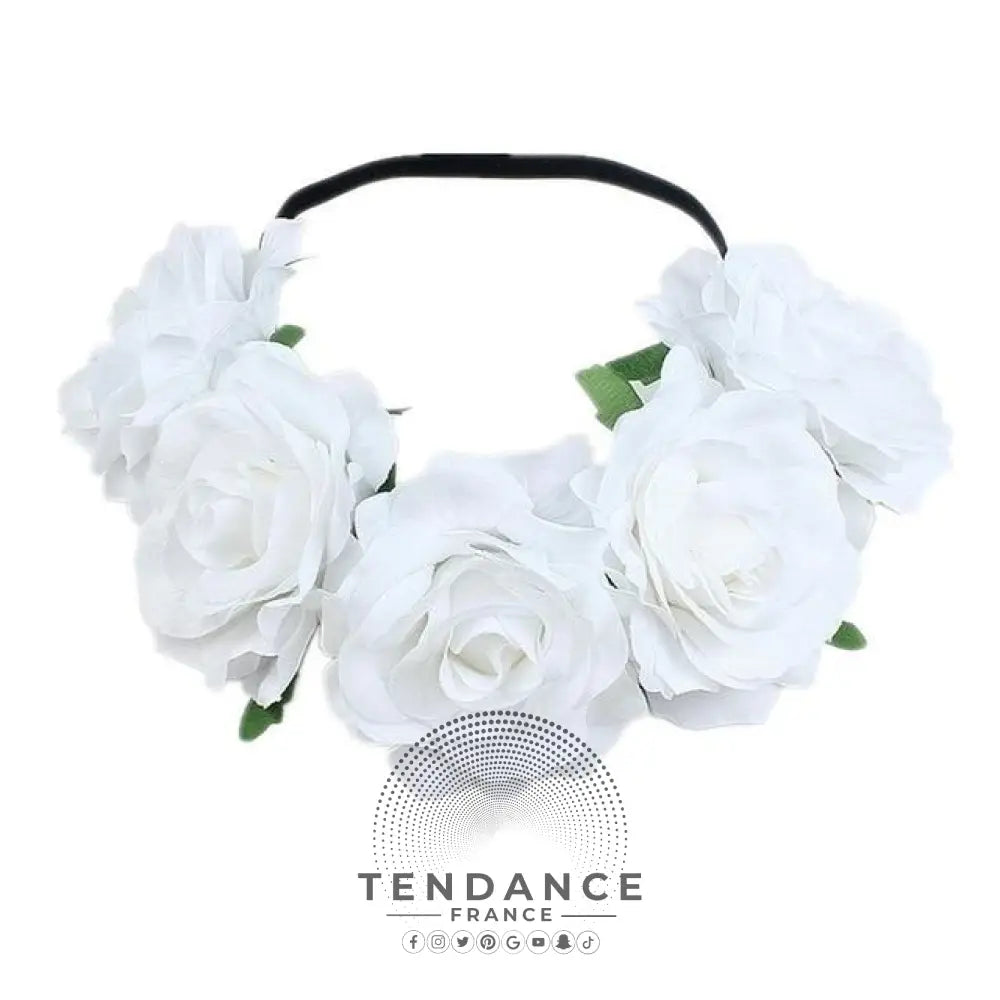 Couronne De Fleur Blanc | France-Tendance