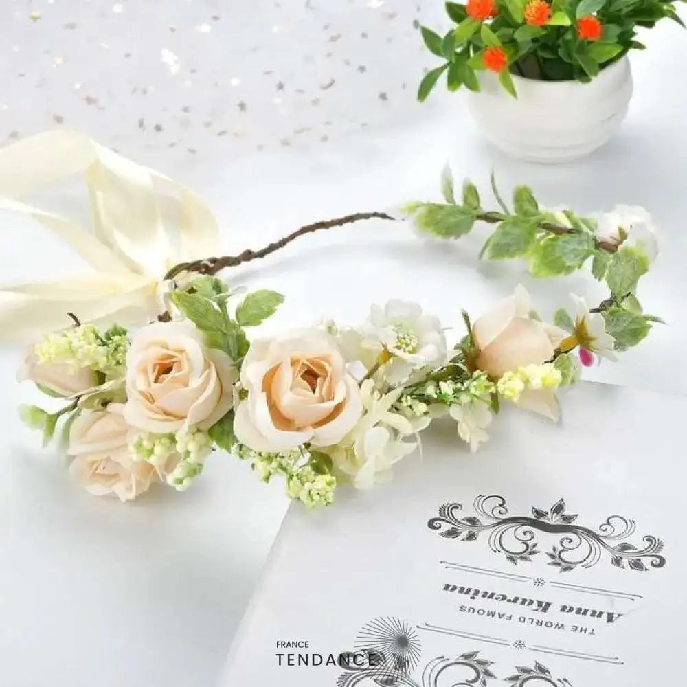Couronne De Fleurs Plante La Mariée | France-Tendance