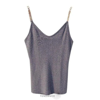 Débardeur Tricoté Brillant | France-Tendance