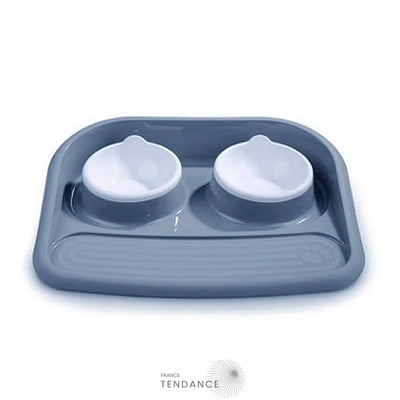 Double Gamelle Avec Plateau Pour Chat Et Chiot |