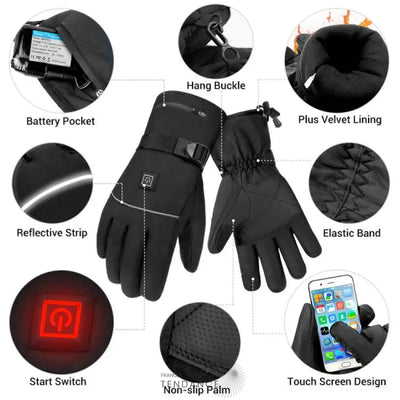 Gants électriques Chauffants Iwarm+™ | Double Batterie