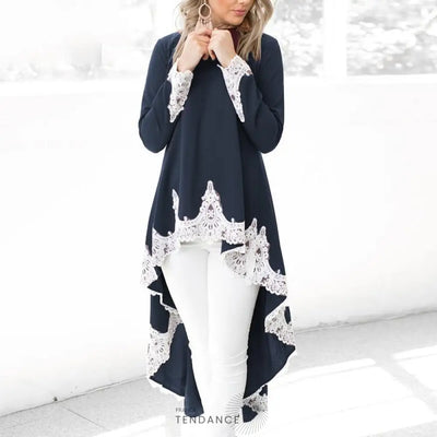 Haut Long En Dentelle | France-Tendance