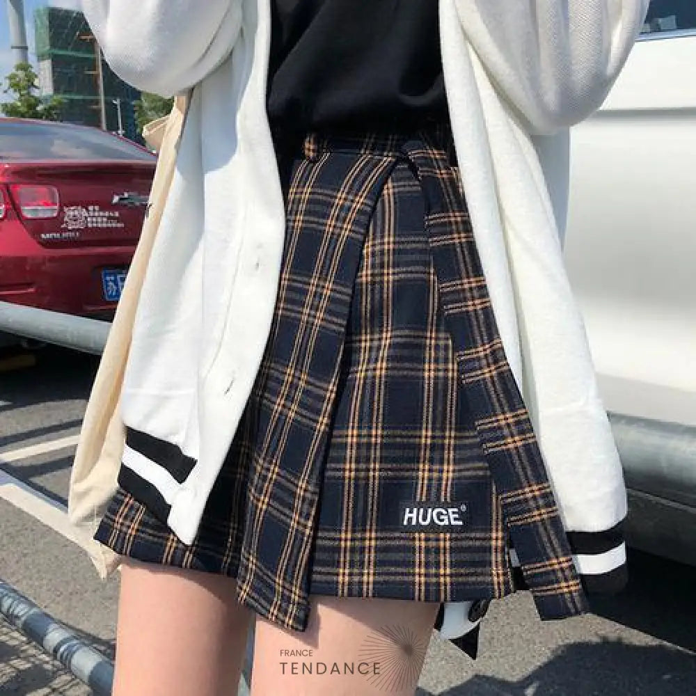 Jupe Short à Carreaux Vintage | France-Tendance
