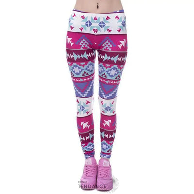 Legging Taille Haute à Motifs | France-Tendance