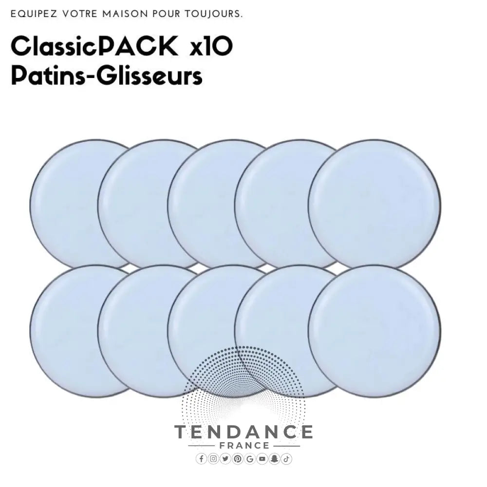 Megapack X40 Patins Glisseurs 3m™ Ronds | France-Tendance