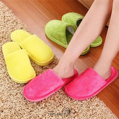 Pantoufles Éponges Fourrées