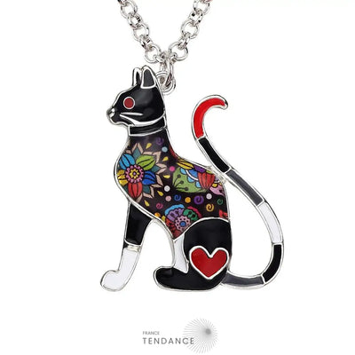 Pendentif émaillé Chat | France-Tendance