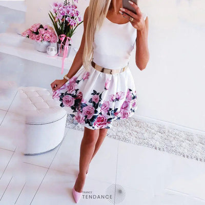 Petite Robe Casual Fleurie | France-Tendance