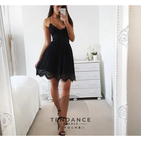 Robe élégante Col v | France-Tendance