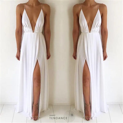 Robe Longue De Soirée Plissée | France-Tendance