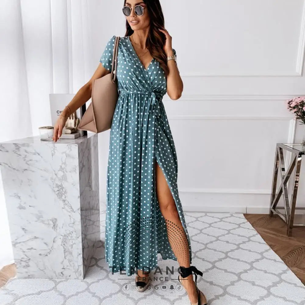 Robe Longue à Pois | France-Tendance