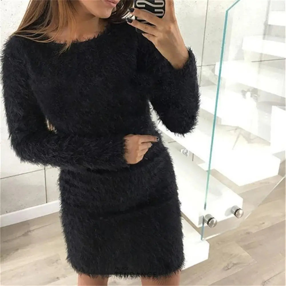 Robe-pull Douce Et Confortable | France-Tendance