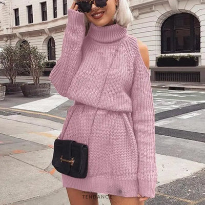 Robe-pull Epaules Nues | France-Tendance