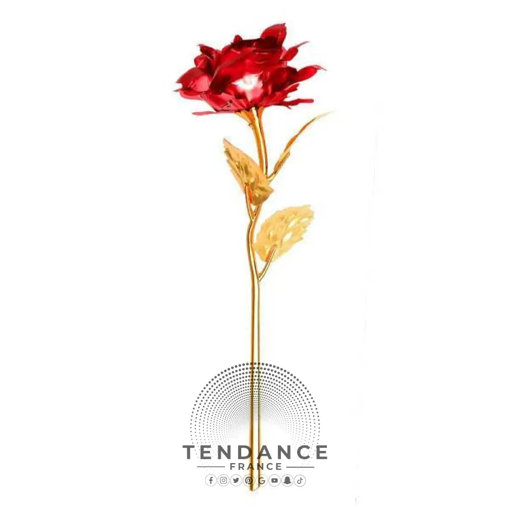 Rose En Or Rouge | France-Tendance