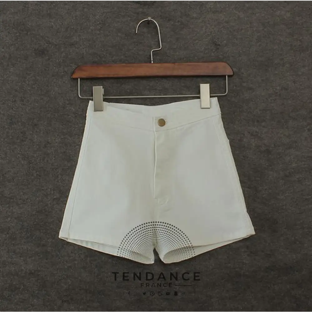 Short En Jean Taille Haute | France-Tendance