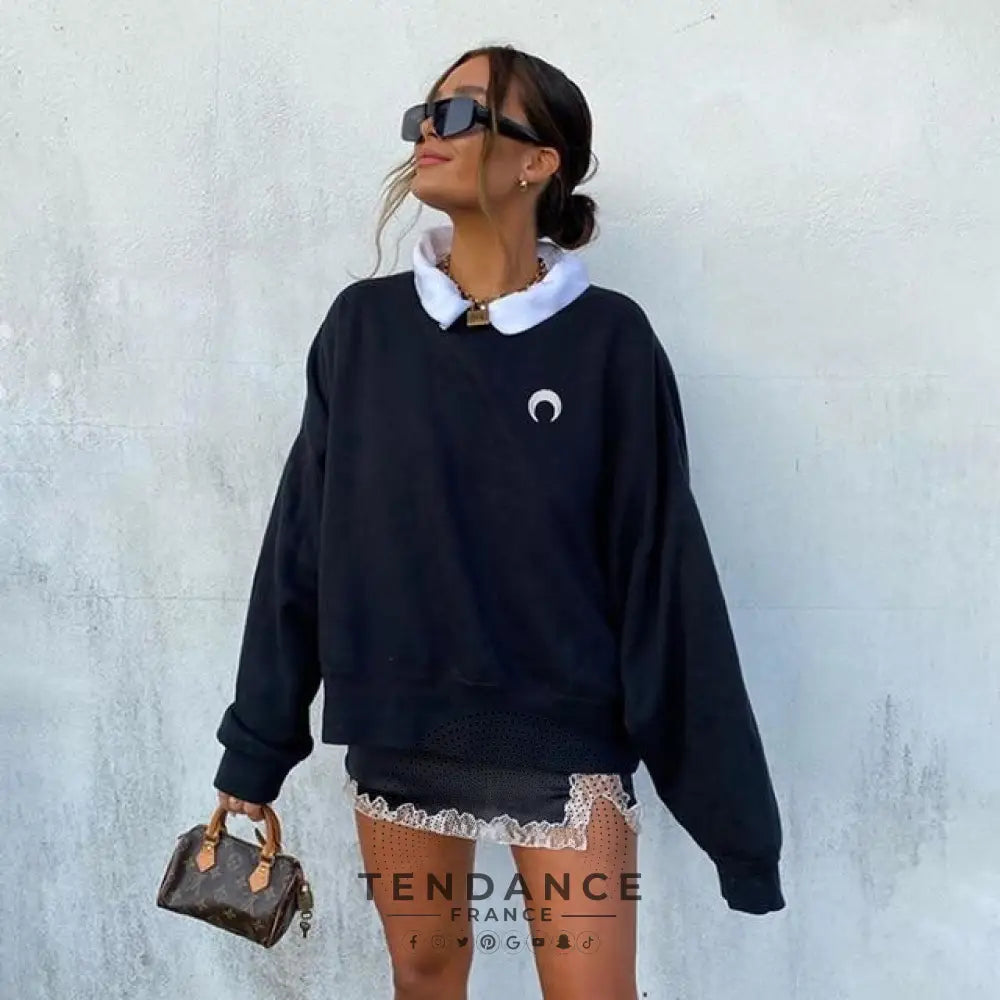 Sweat Oversize Luna | France-Tendance