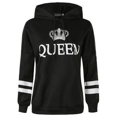 Sweats Couple Noir à Bandes | France-Tendance